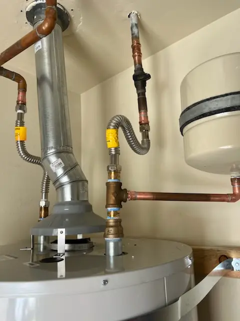 Water heater installation and plumbing repair in Orange